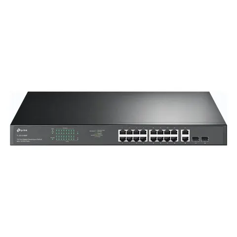 TP-Link TL-SG1218MP network switch – Schwarz – Bild 2