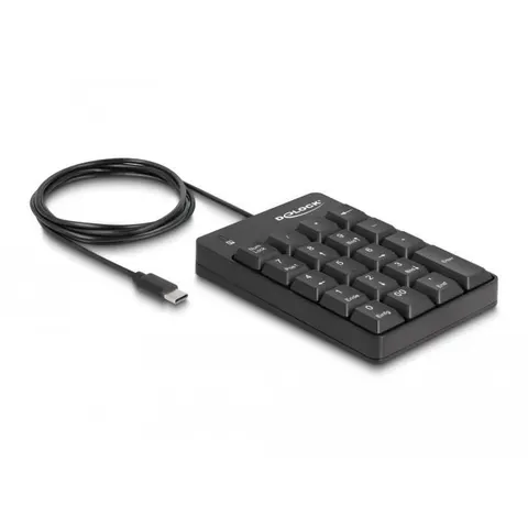 DeLOCK Nummernblock 19 Tasten - USB-C - Schwarz – Bild 2