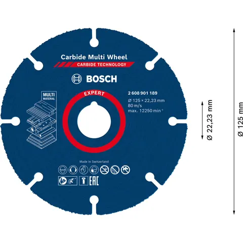 BOSCH Trennscheibe EXPERT Carbide Multi Wheel – 567471 – Bild 3