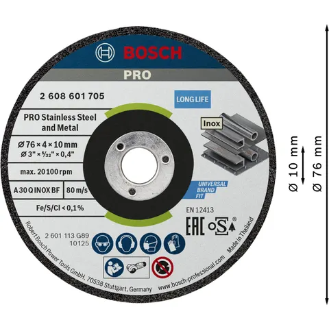 BOSCH Schruppscheiben Expert for Inox – Bild 2