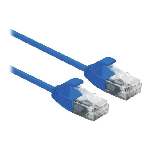 ROLINE UTP DataCenter Patchkabel Kat.6A (Class EA), LSOH, slim, blau, 0,5 m – Bild 2