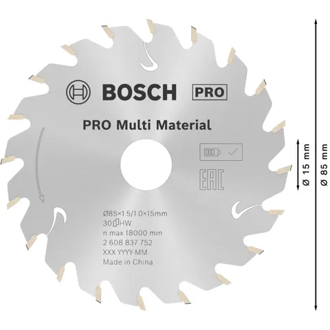 BOSCH Standard for Multi Material Kreissägeblatt 1 St. – Bild 4