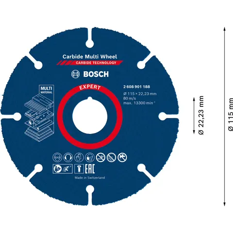 BOSCH Trennscheibe EXPERT Carbide Multi Wheel – 567464 – Bild 3