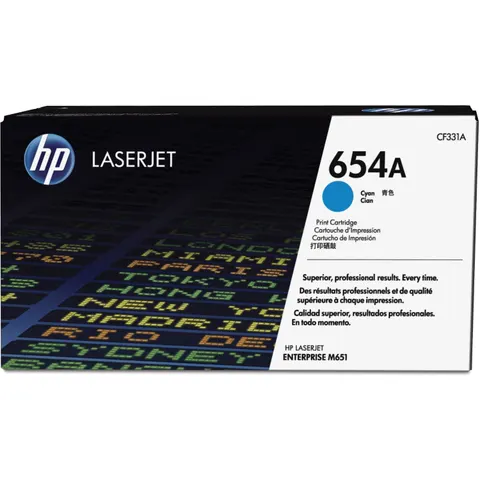 HP 654A (CF331A) - Cyan - Toner – Bild 2