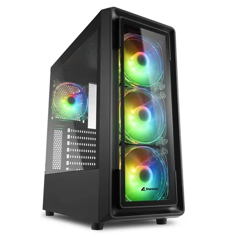 Sharkoon PC Gehäuse TK4 RGB ATX schwarz – Bild 2