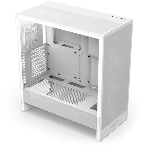 NZXT H5 Flow Mid-Tower-Gehäuse, Weiß – Bild 2