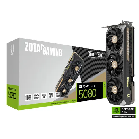 Zotac GAMING GeForce RTX 5080 SOLID CORE – Schwarz – Bild 3