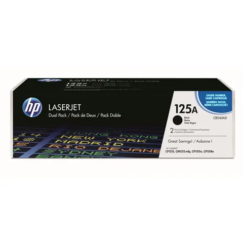HP 125A (CB540AD) Toner - 2x Schwarz - Multipack – Bild 3