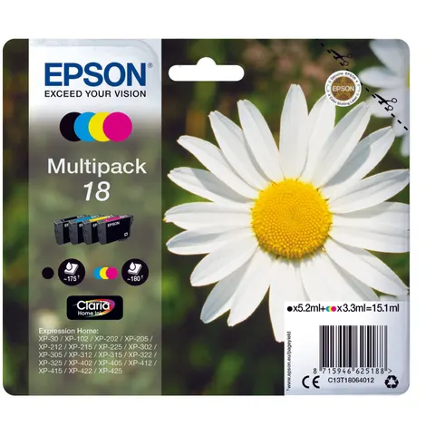 Epson 18 (C13T18064010) - 4-farbig - Druckerpatrone - Multipack – Bild 3