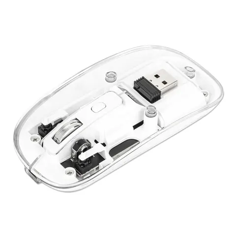 MH Transparente USB-A Funkmaus 4T weiss – Bild 2
