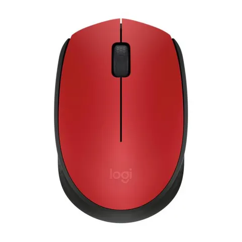 Logitech M171 Maus (kabellos, rot) – Bild 5