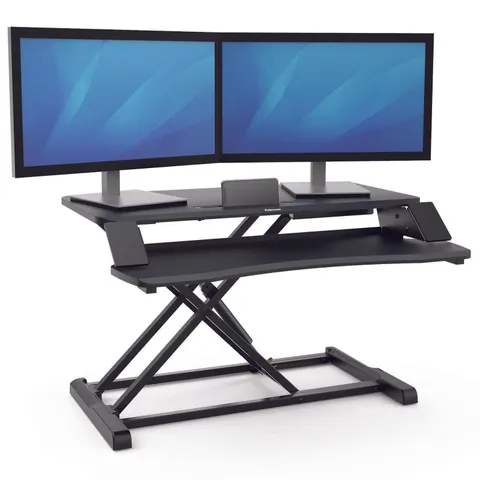 Fellowes Sitz-Steh Workstation Corsivo, schwarz – Bild 2