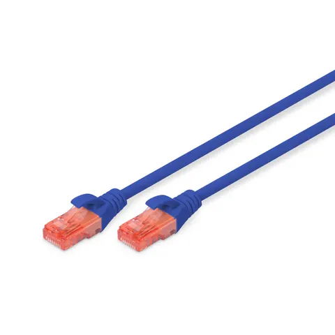 DIGITUS Patchkabel, Kat. 6, U/UTP, 0,5 m, blau – DK1612005B – Bild 2