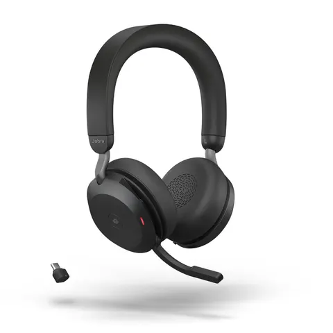 Jabra Headset Evolve2 75 MS Duo, inkl. Link 380c – Schwarz – Bild 2