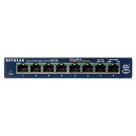 NETGEAR GS108GE network switch – Blau – Bild 4