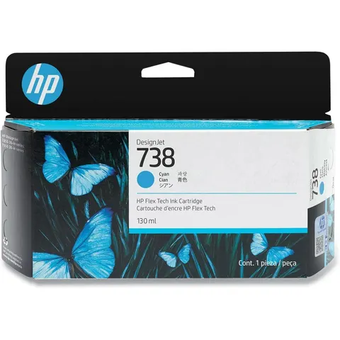 HP 738 (498N5A) - Cyan - Druckerpatrone – Bild 4