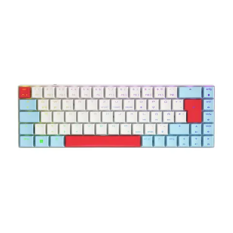 CHERRY MX-LP 2.1 Compact Wireless - Weiß / Blau / Rot – Bild 4