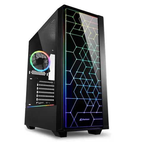 Sharkoon PC Gehäuse LIT 100 ATX schwarz – Bild 2