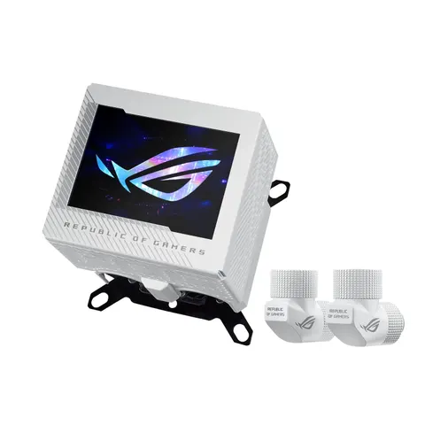 ASUS ROG Ryujin III WB White LCD CPU-Wasserblock – Bild 2