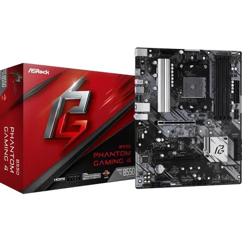 ASRock B550 Phantom Gaming 4 – Schwarz – Bild 2