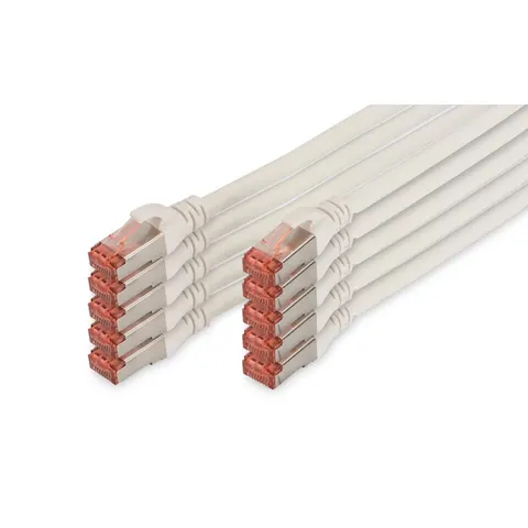 DIGITUS Patchkabel Kat. 6, S/FTP, 5,0 m, weiß, Set – Bild 3
