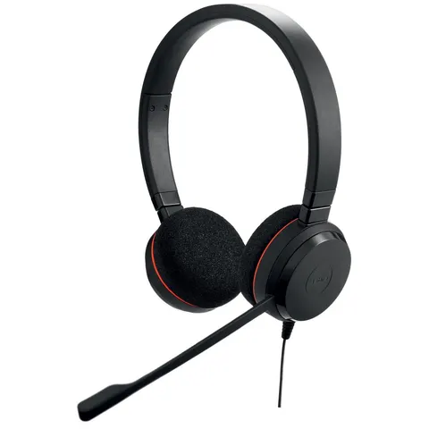 Jabra Evolve 20 UC Stereo Headset On-Ear – Schwarz – Bild 2