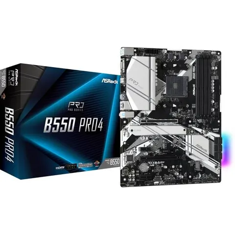 ASRock B550 Pro4 – Schwarz – Bild 2