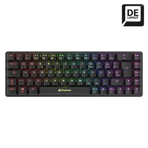 Sharkoon PureWriter W65 keyboard – Schwarz – Bild 2