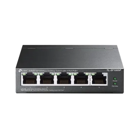 TP-Link TL-SF1005P – Schwarz – Bild 4