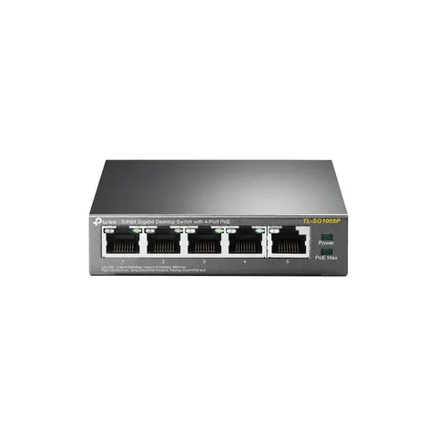 TP-Link TL-SG1005P – Schwarz – Bild 3