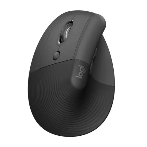 Logitech Lift Left Vertical Ergonomic mouse – Grau – Bild 3