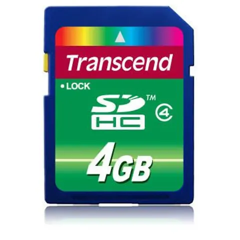SD Card 4GB Transcend SDHC Class4 – Bild 2