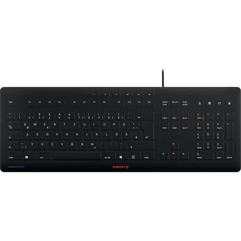 Cherry Stream Protect Keyboard – Schwarz – Bild 3