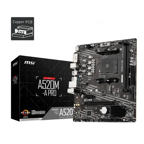 MSI A520M-A Pro – Schwarz – Bild 3