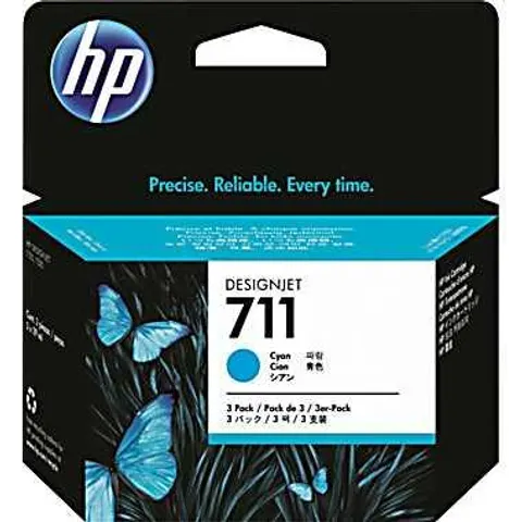 HP 711 3x Cyan Tintenpatrone – Bild 3