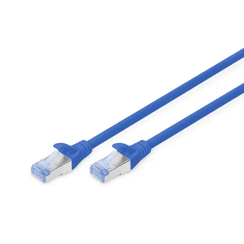 DIGITUS Patchkabel Kat. 5e, SF/UTP, 1,0 m, blau – Bild 2