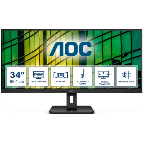 AOC E2 U34E2M/BK computer monitor – Bild 2