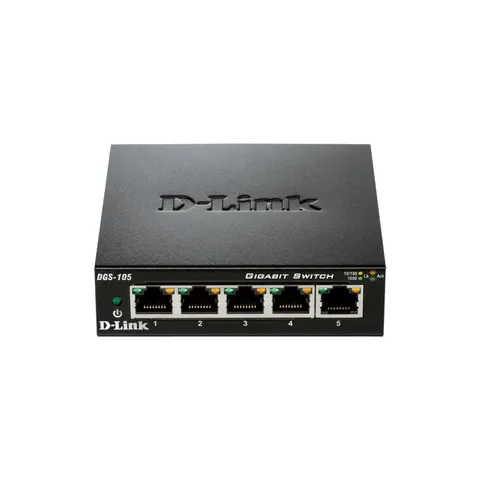 Switch D-Link DGS-105 5 GE retail – Schwarz – Bild 3