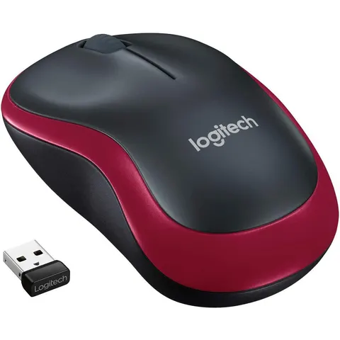 Logitech M185 kabellose Maus - rot – Bild 3