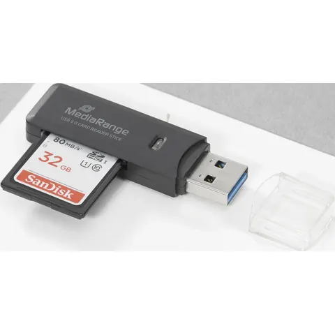 MediaRange USB-Kartenleser schwarz – Bild 3
