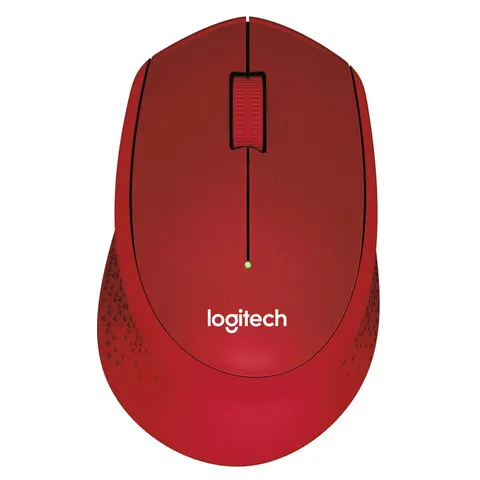 Logitech M330 Silent Plus Maus, rot – Bild 2