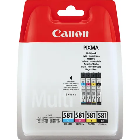 Canon CLI-581 C/M/Y/BK - 4-farbig - Druckerpatrone - Multipack – CLI581CMYBK – Bild 2