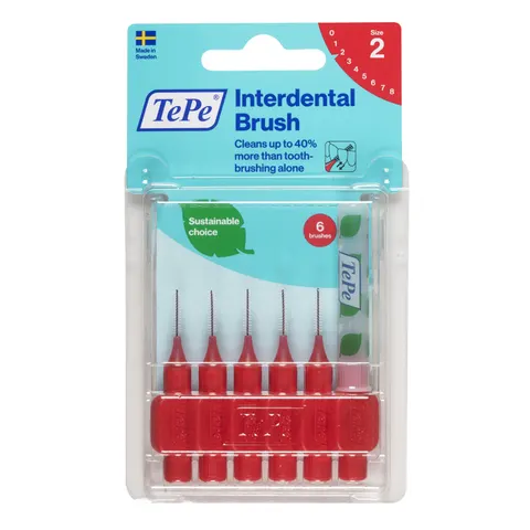Tepe Interdentalbürste 0,5mm rot – Bild 2