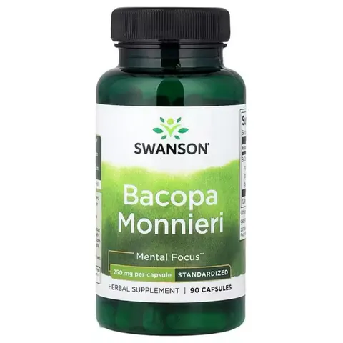 Swanson Bacopa Monnieri Extract BaCognize, 250mg - 90 caps – image 2