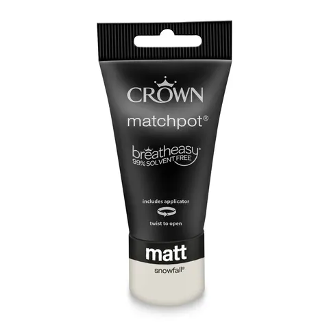 Crown Matt Emulsion Tester Pot - Snowfall - 40ml – image 2