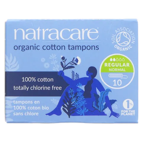 Natracare Organic Tampons Without Applicator Regular 10 Units – image 2