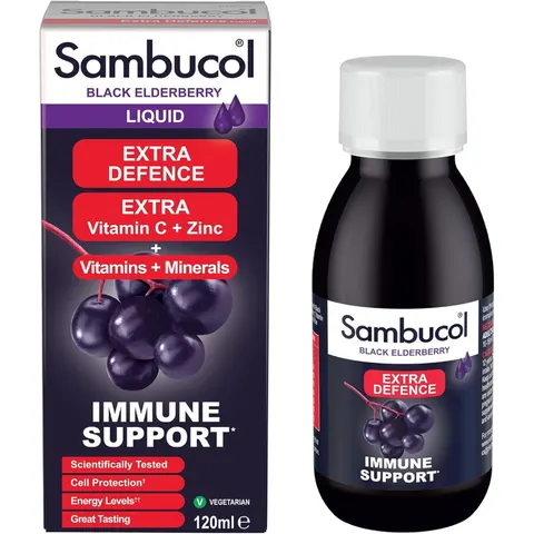 Sambucol Black Elderberry Extra Defence 120ml – image 2