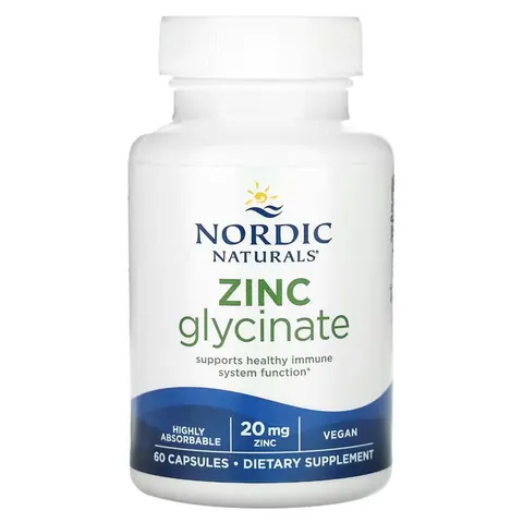 Zinc Glycinate, 20mg - 60 caps – image 3