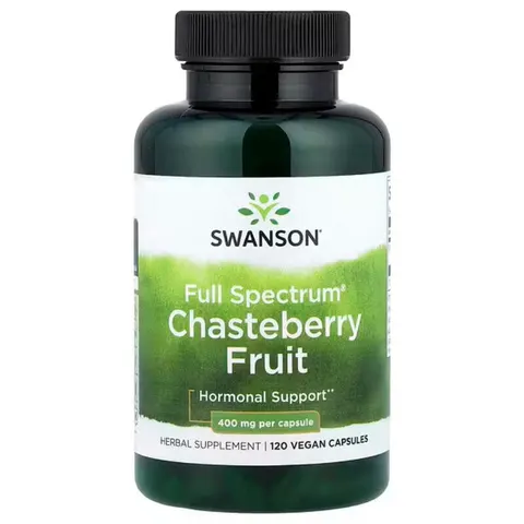 Swanson Chasteberry Fruit, 400mg - 120 caps – image 2