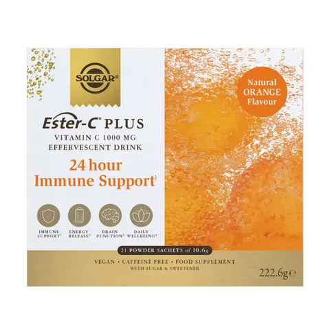 Solgar Ester-C® Plus Effervescent x 21 Sachets – image 2